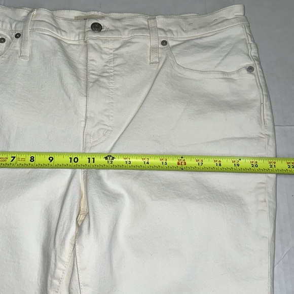 Madewell Flea Market Flare Jeans Size 33 High Rise Wide Leg Cream Festival Boho - Picture 12 of 16
